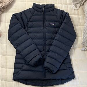 Patagonia Down Sweater Navy Puffer Jacket